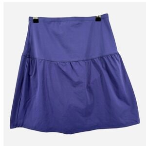 NWT Leilani Women Navy Blue Tummy Thinner Swim Skirt Skort Size 10 Swim Bottom